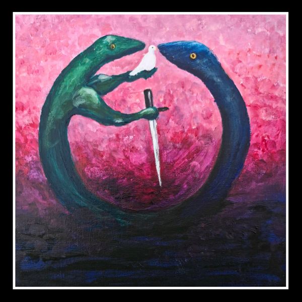 Opposites in One. Two serpents form a circle.